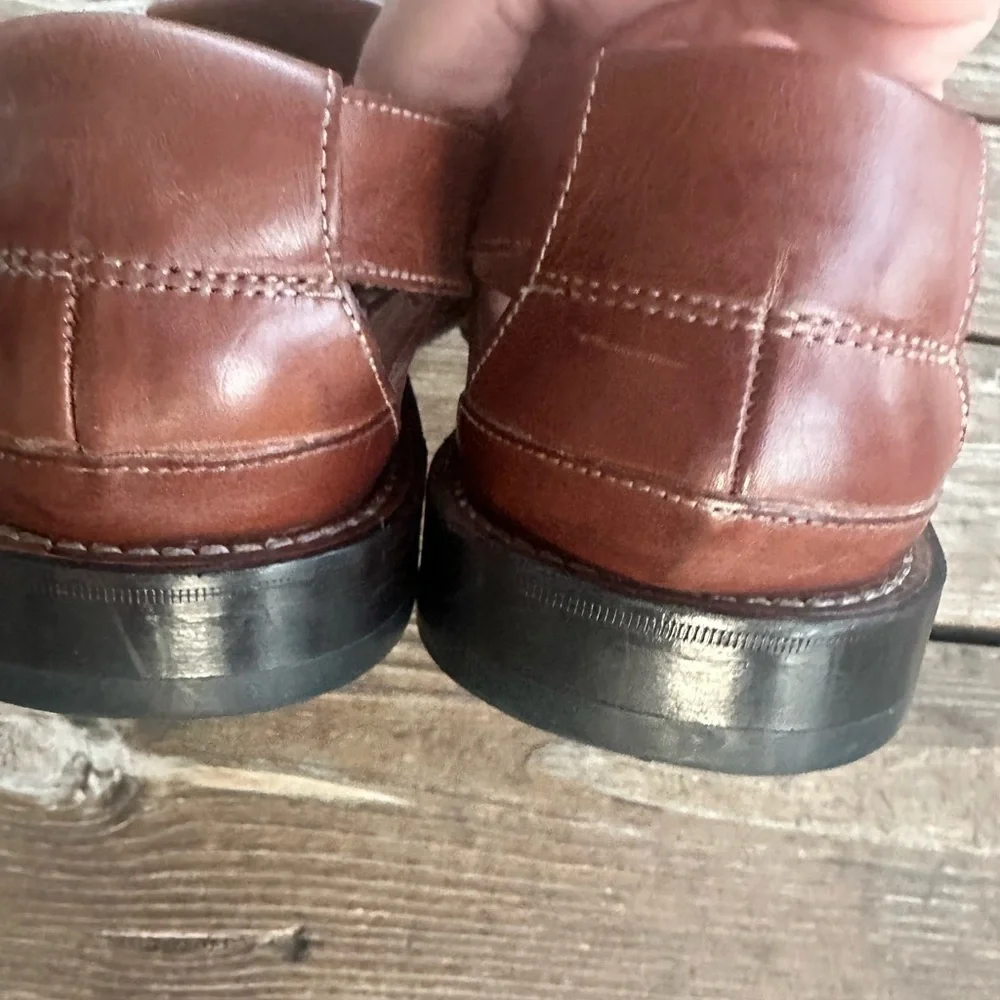 Cole Haan Brown Leather Fisherman Sandals